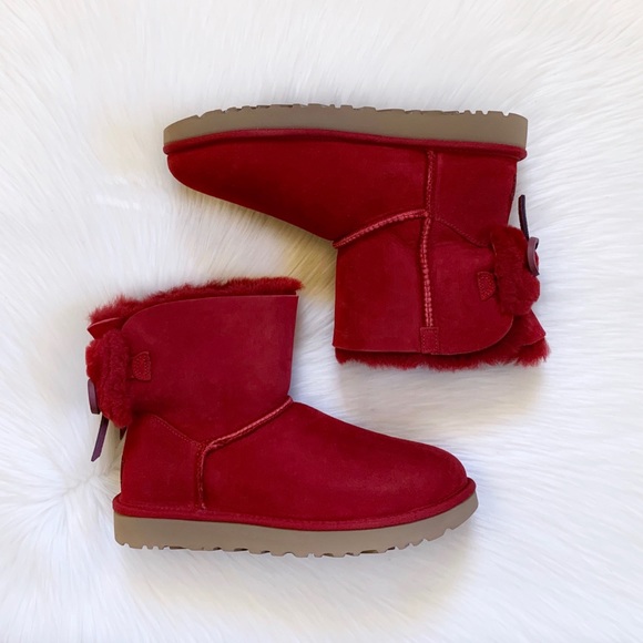 UGG Classic Double Bow Mini Kiss Boots - Picture 6 of 8